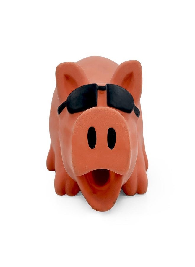 Zigly Lifestyle DJ Oink Squeaker Dog Toy | | Soft Chew Toy for Teething & Indoor Play - Image 1